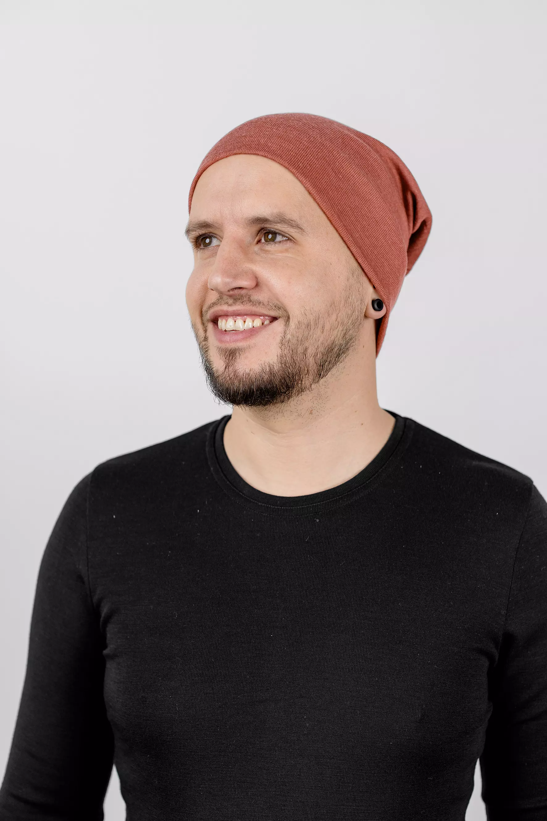 Merino wool & silk hat, GOTS