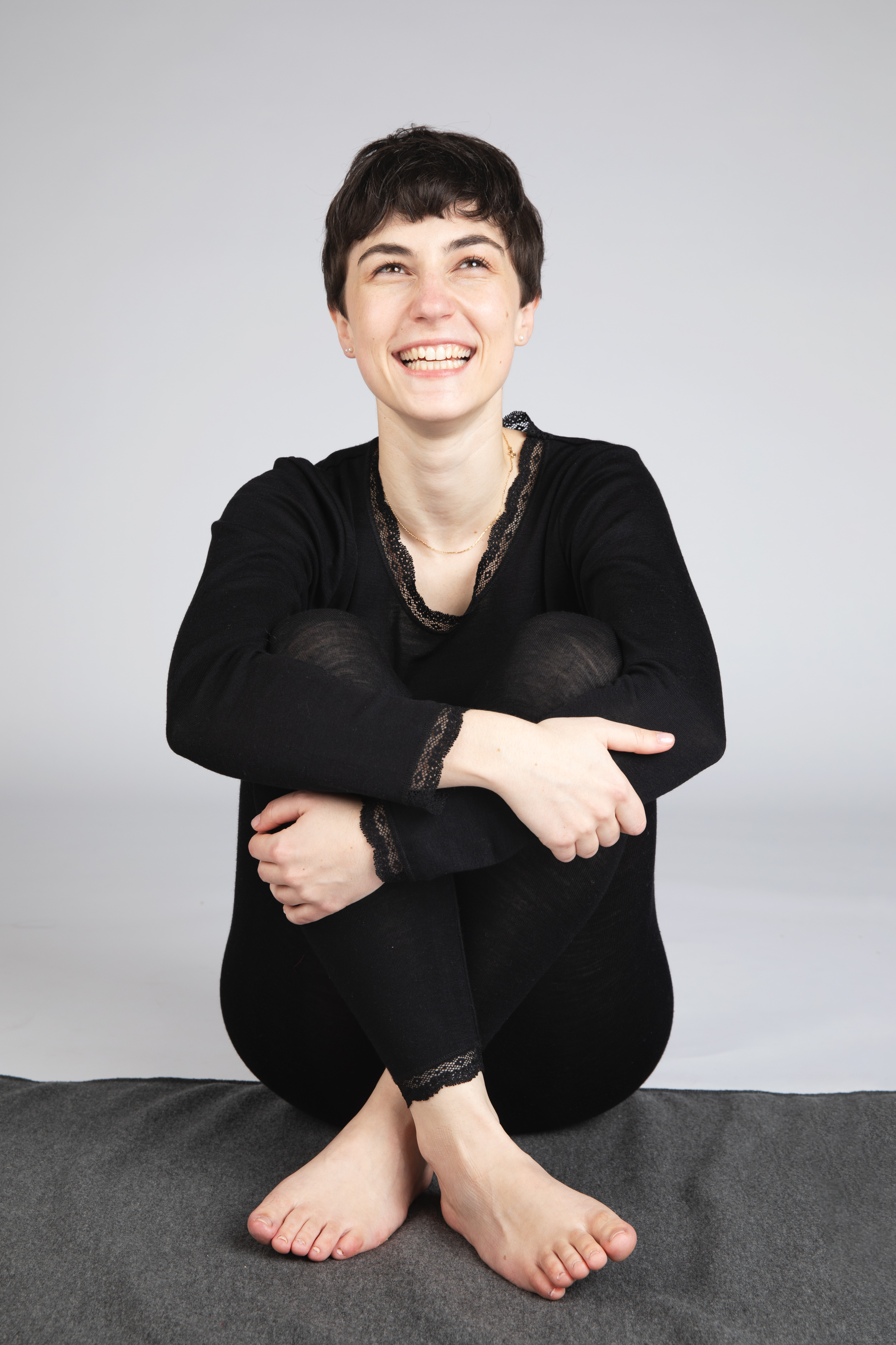 Leggings women, with lace