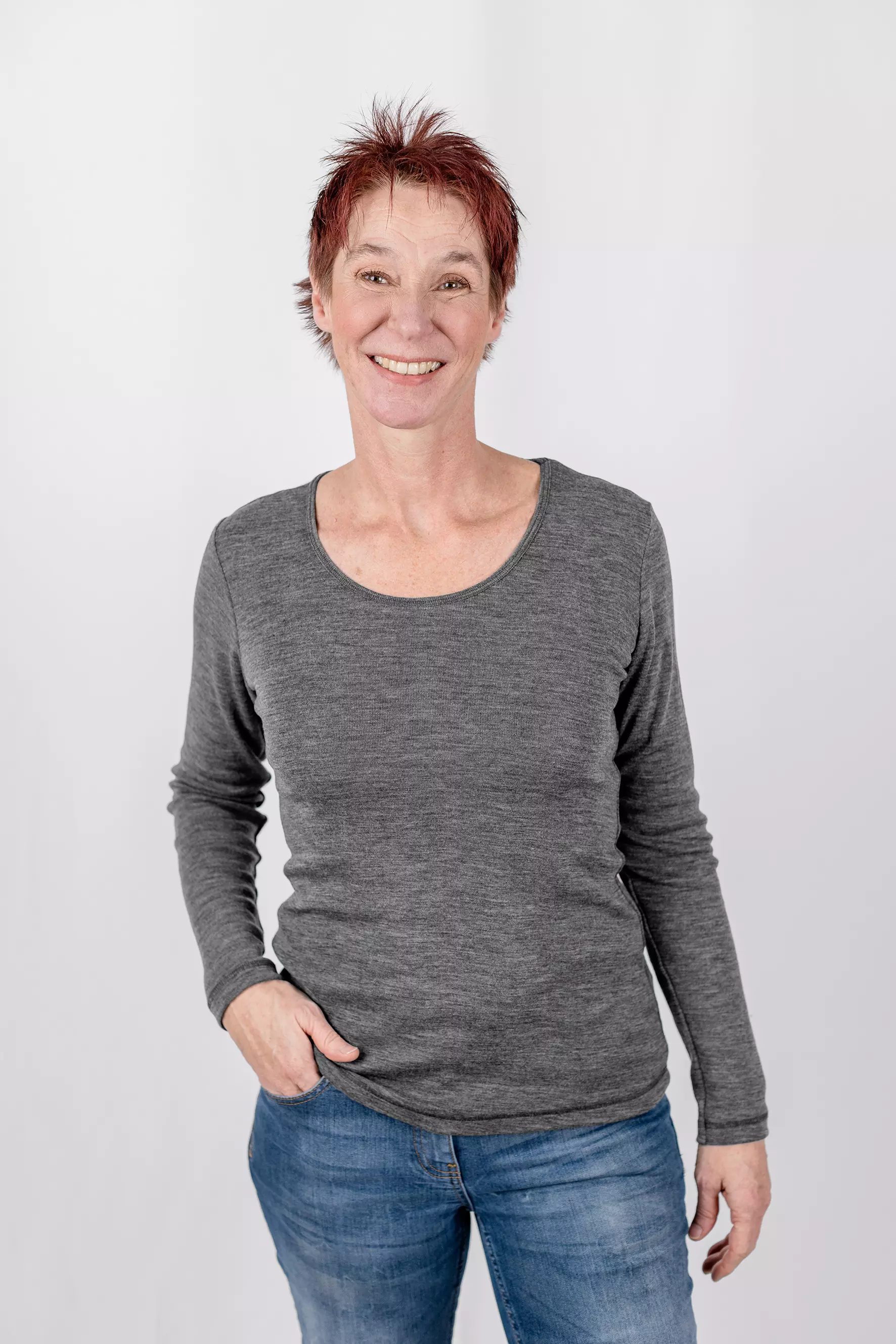 Women's merino wool shirt long-sleeved, IVN BEST