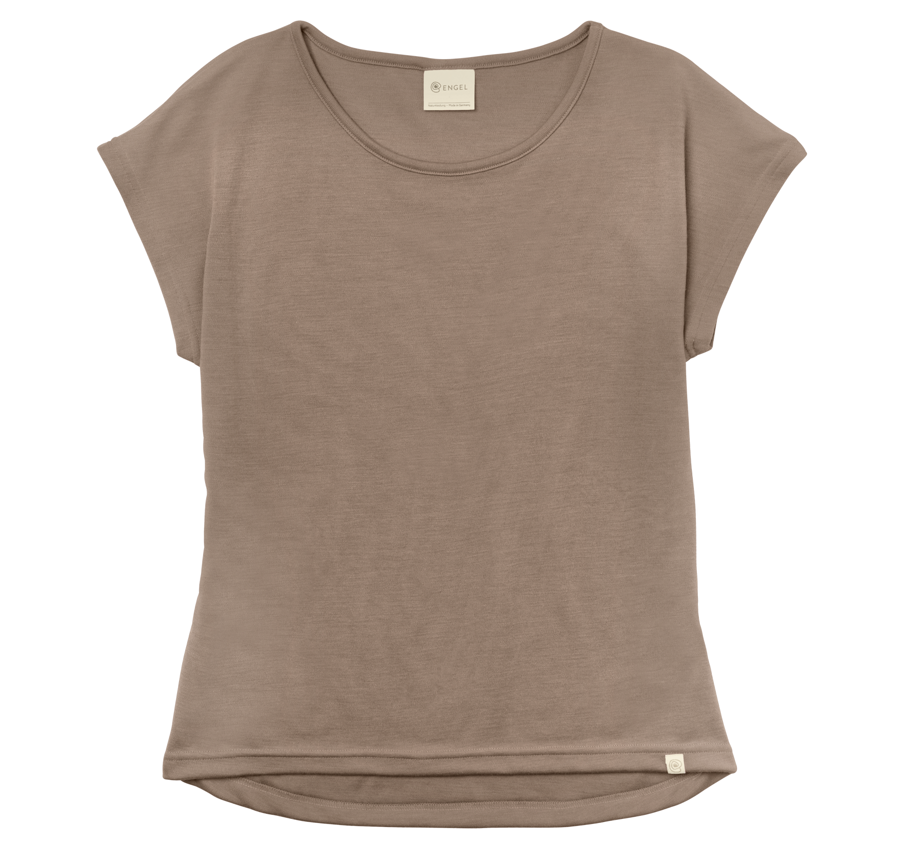 Shirt Damen aus Merinowolle & Seide mit überschnittener Schulter, GOTS