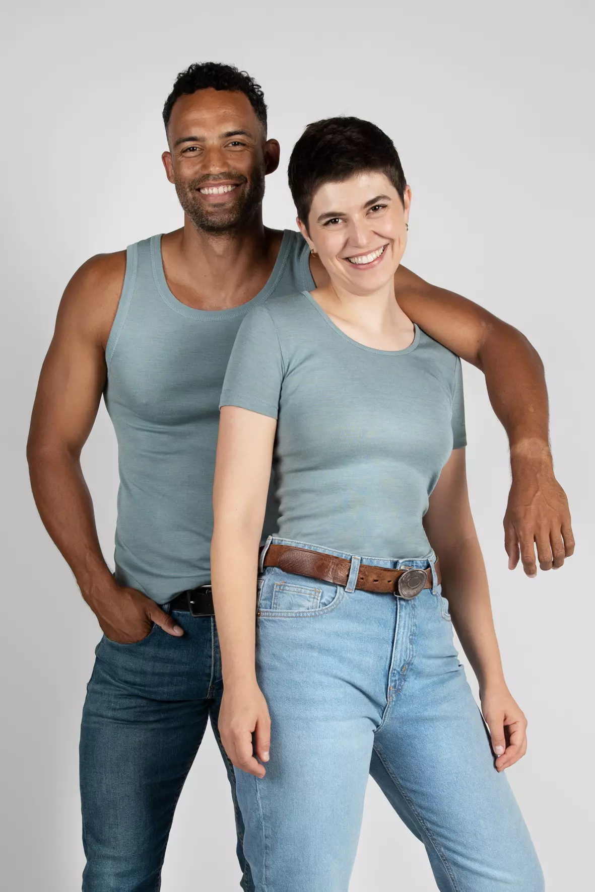 Sleeveless shirt men, GOTS