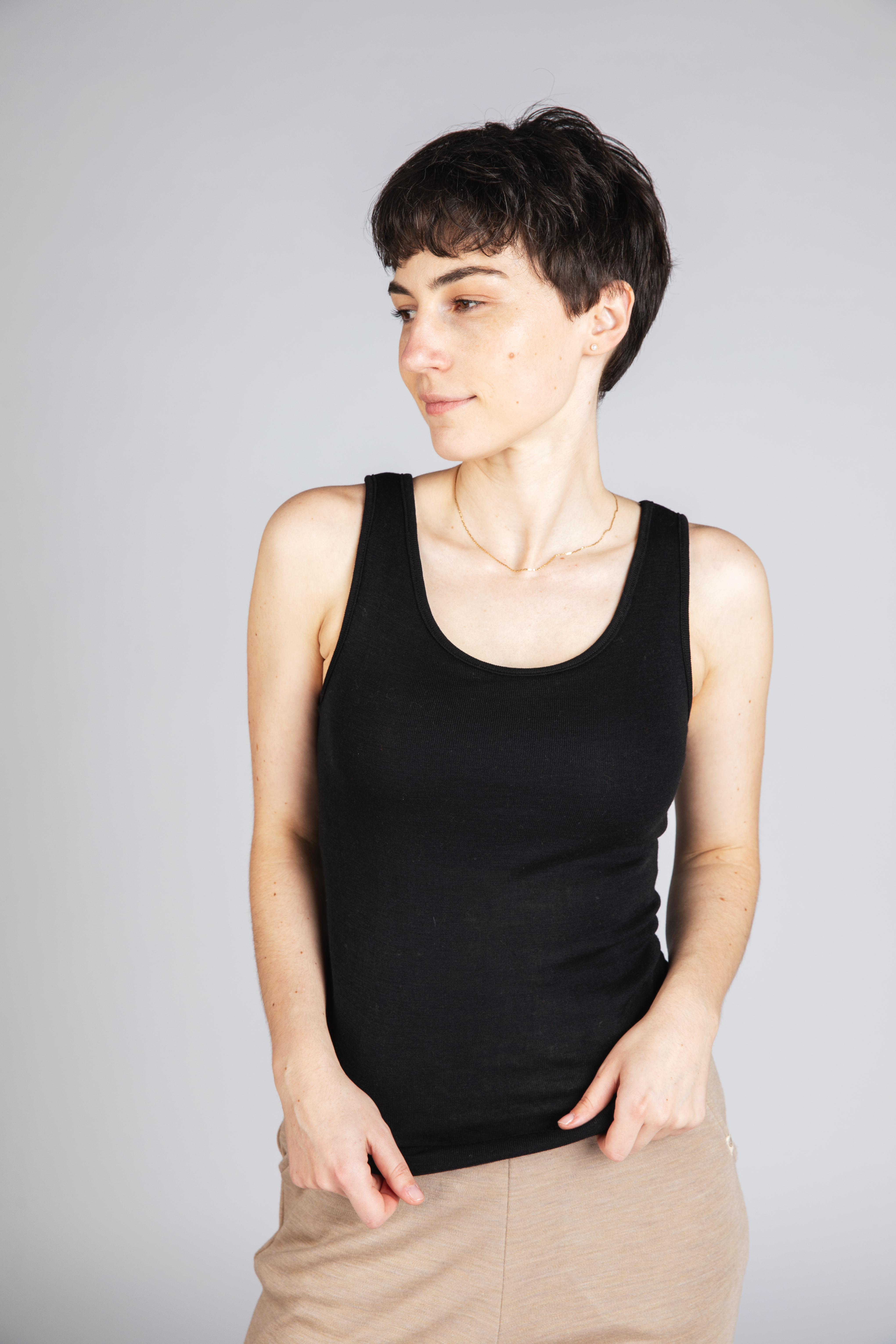 Bustier-Shirt Damen, GOTS