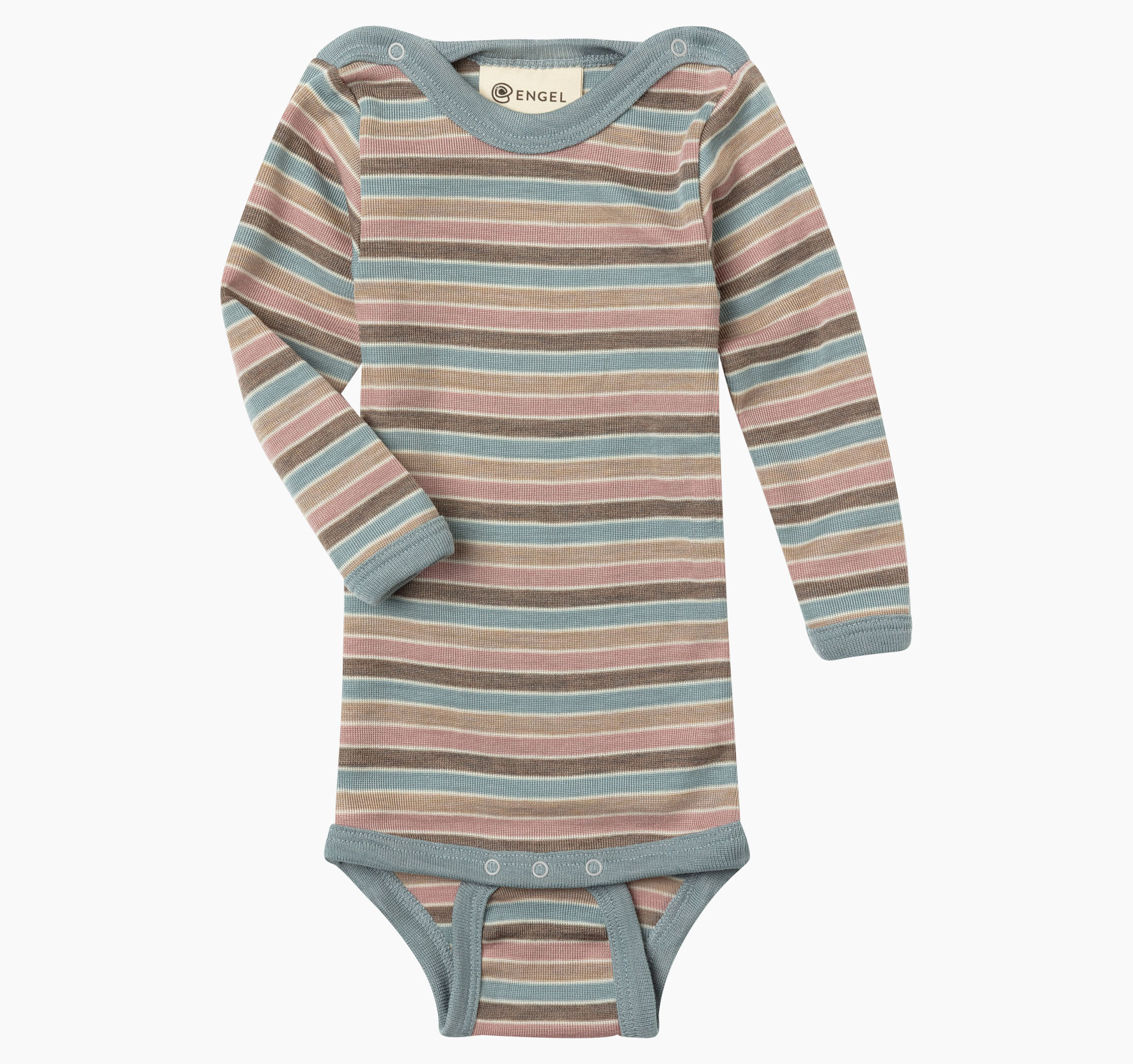 Langarmbody Baby aus Merinowolle & Seide, GOTS