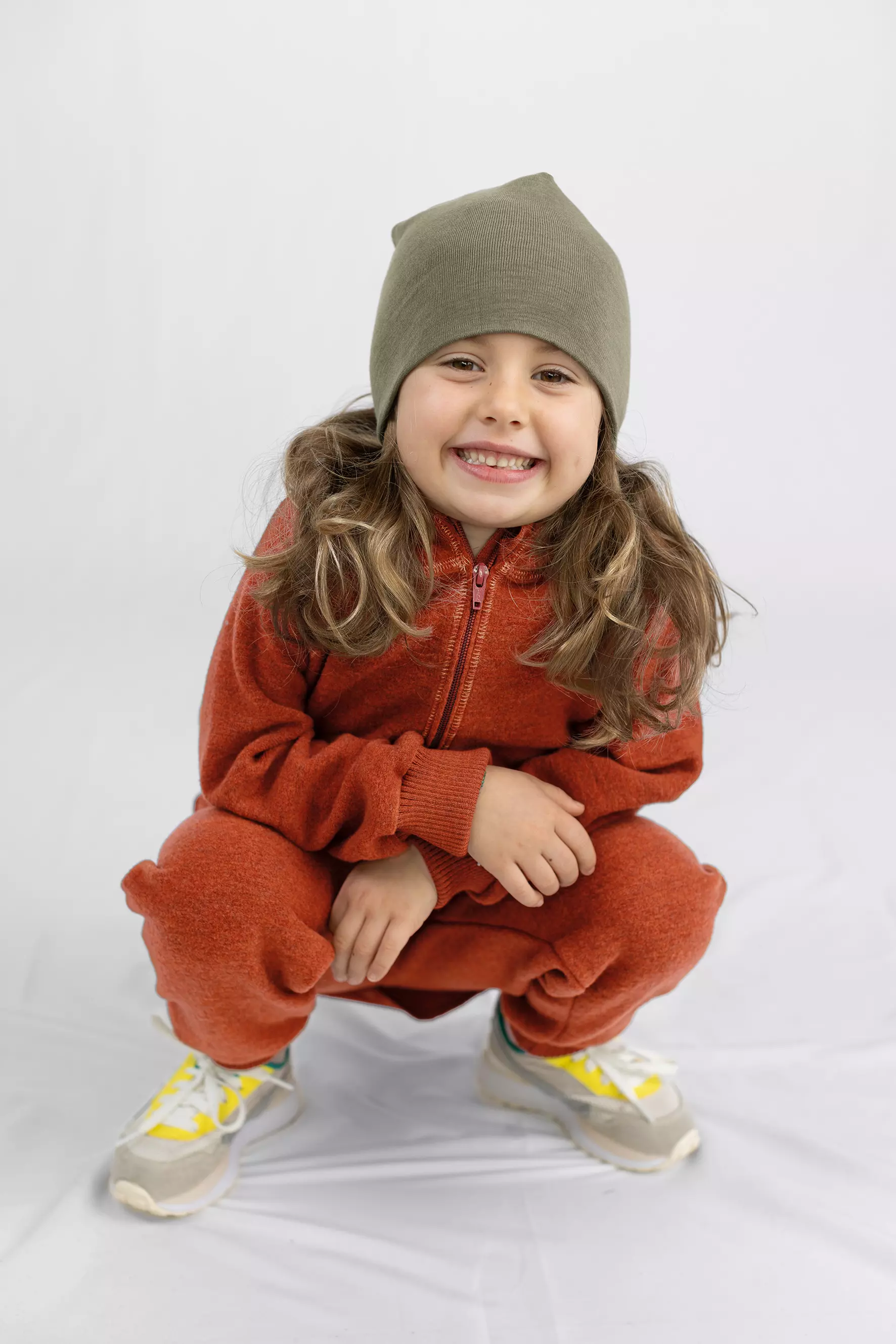 Baby merino wool & silk hat, GOTS
