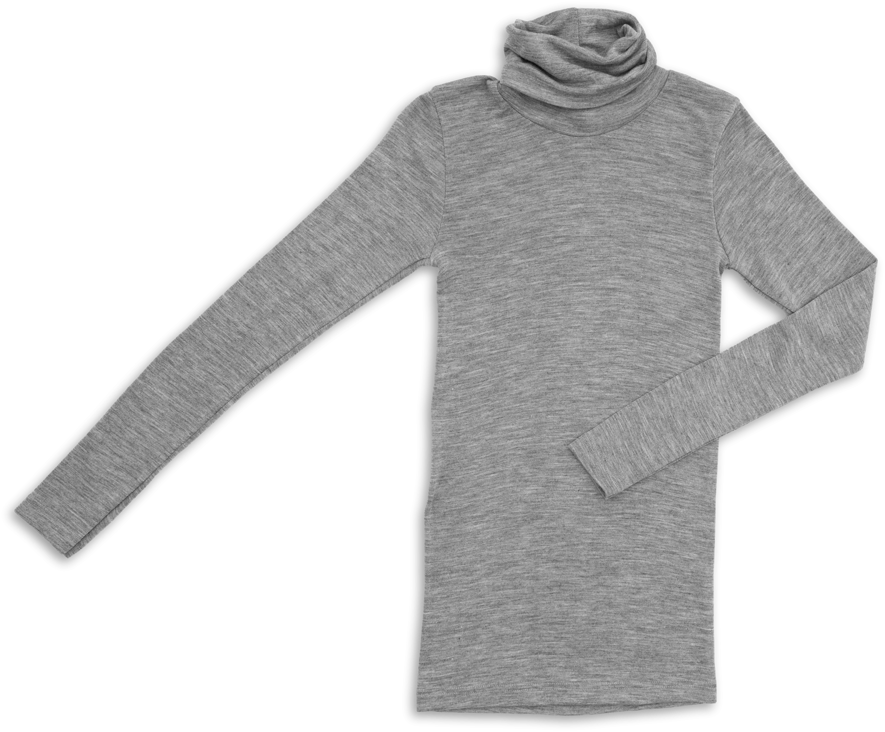 Rollkragenshirt Damen aus Merinowolle & Seide, GOTS