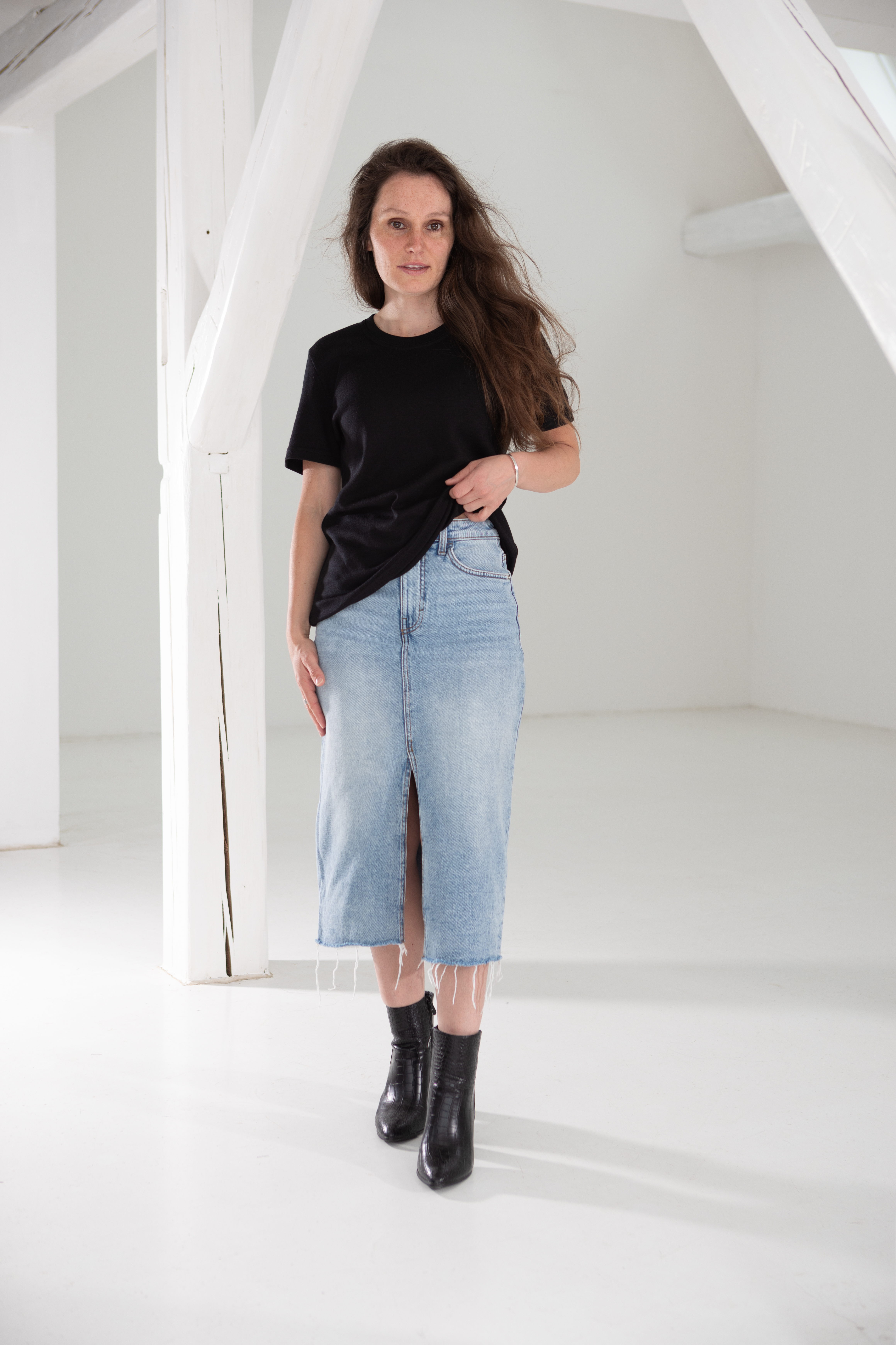 T-Shirt Unisex aus Merinowolle & Seide, GOTS