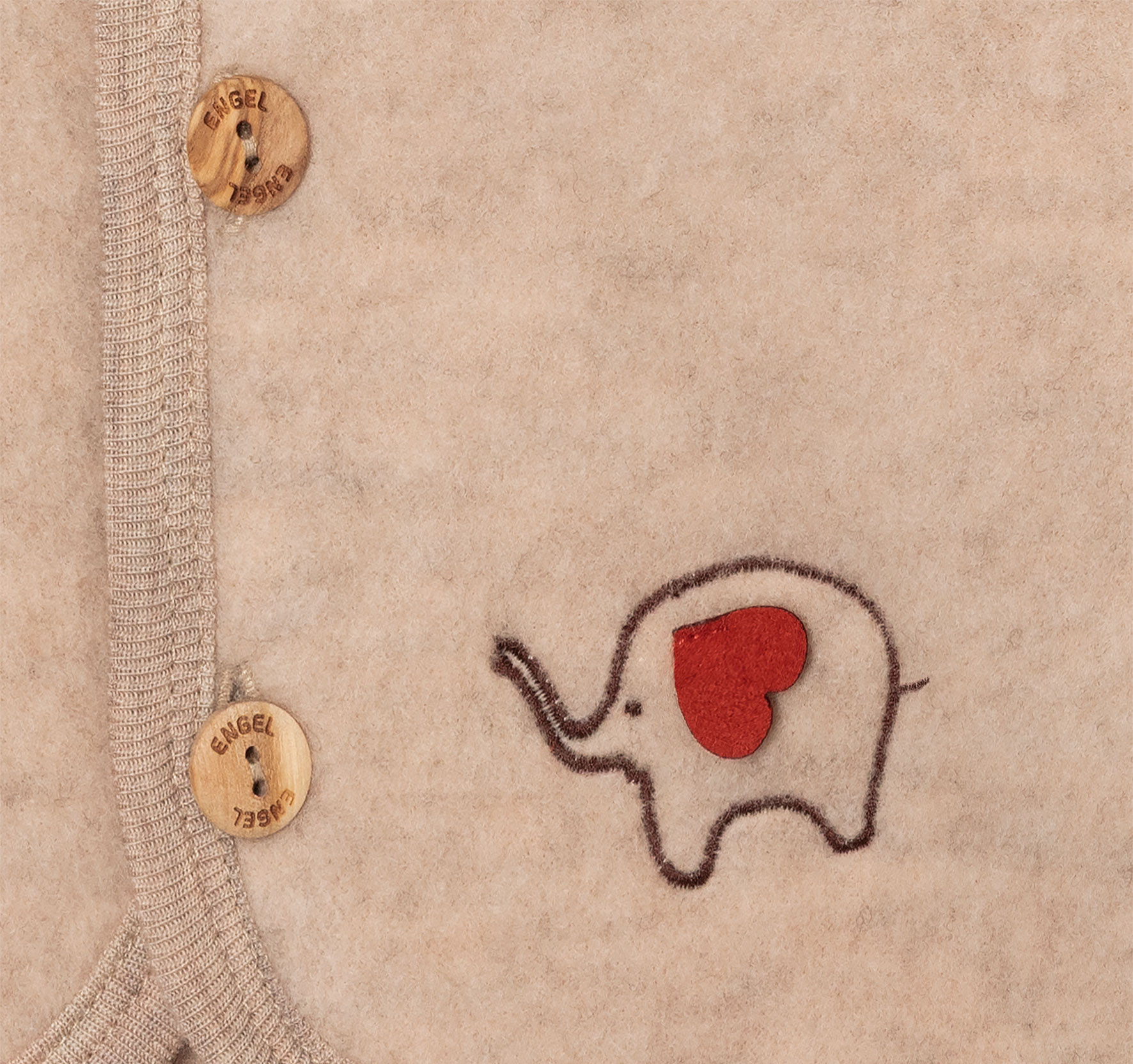 Wool fleece jacket with embroidery, IVN BEST