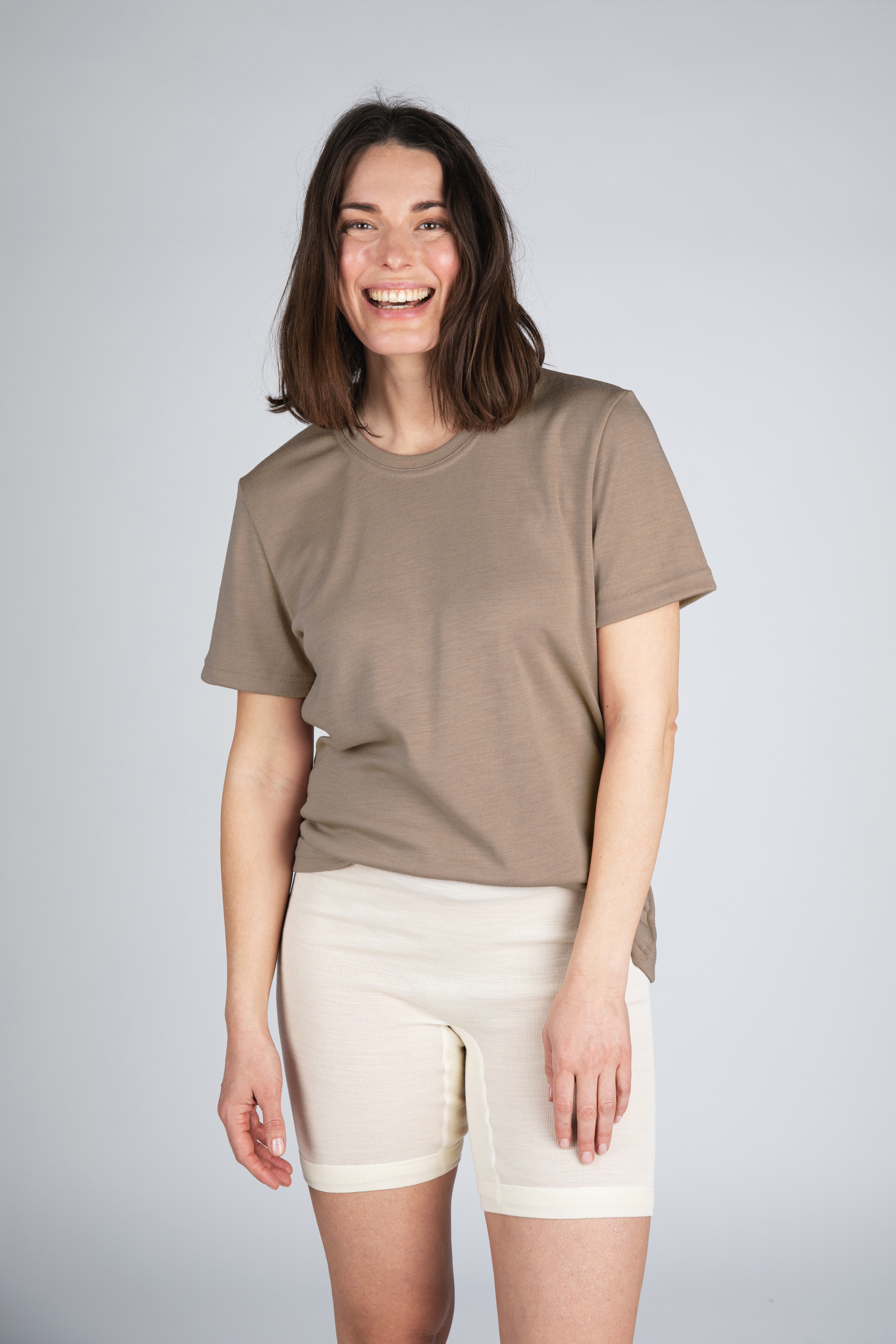 Unisex merino & silk t-shirt, GOTS