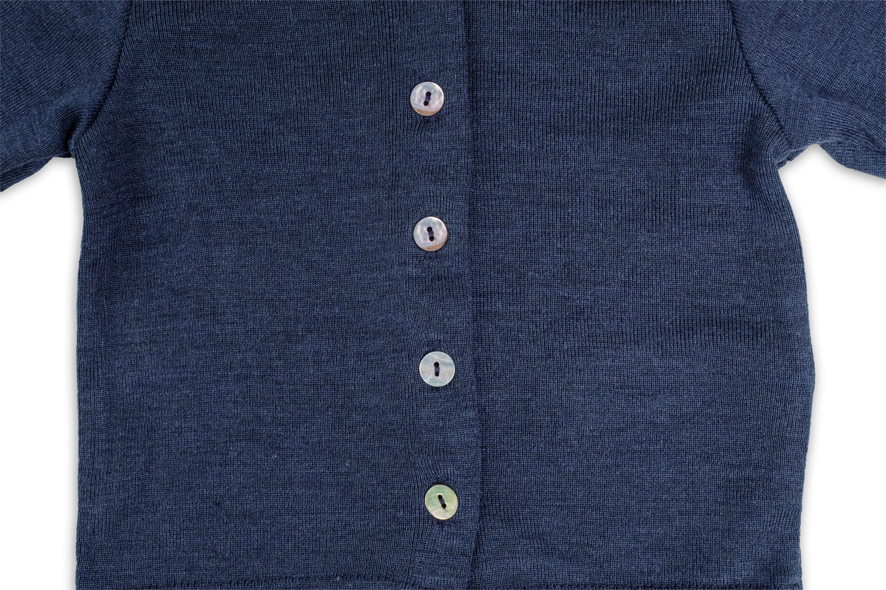 Baby Strickjacke aus Merinowolle & Seide, GOTS