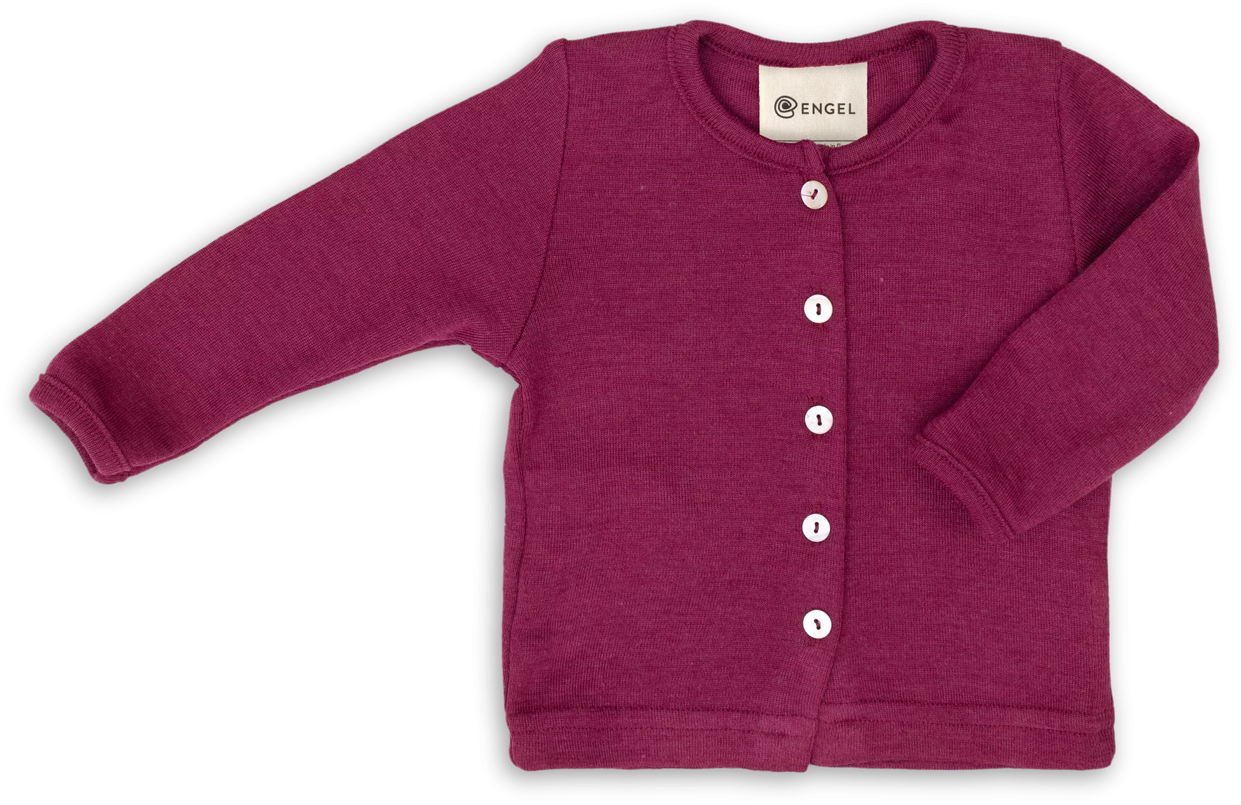 Baby merino wool & silk cardigan, GOTS