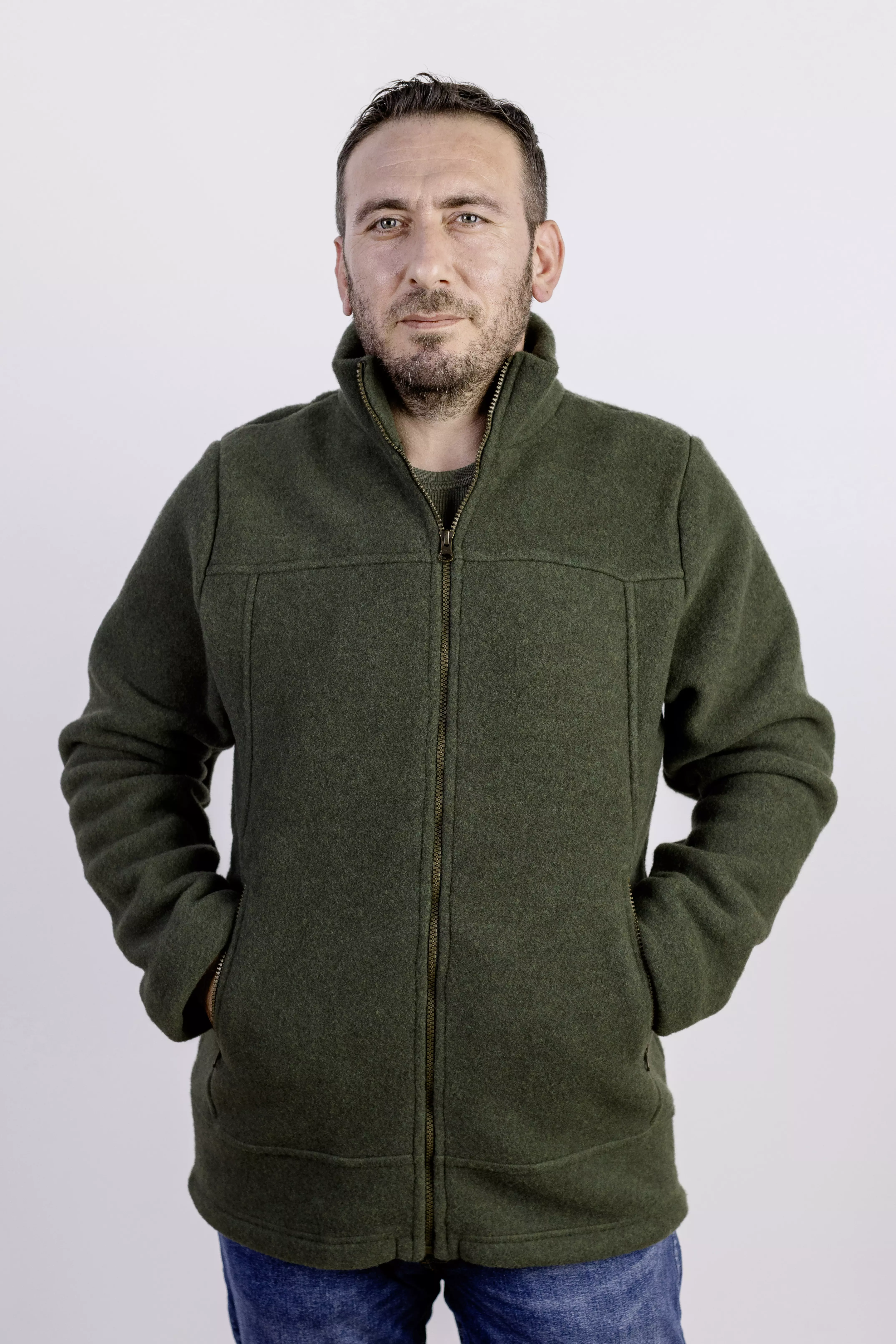 Jacke Herren aus Wollfleece, IVN BEST