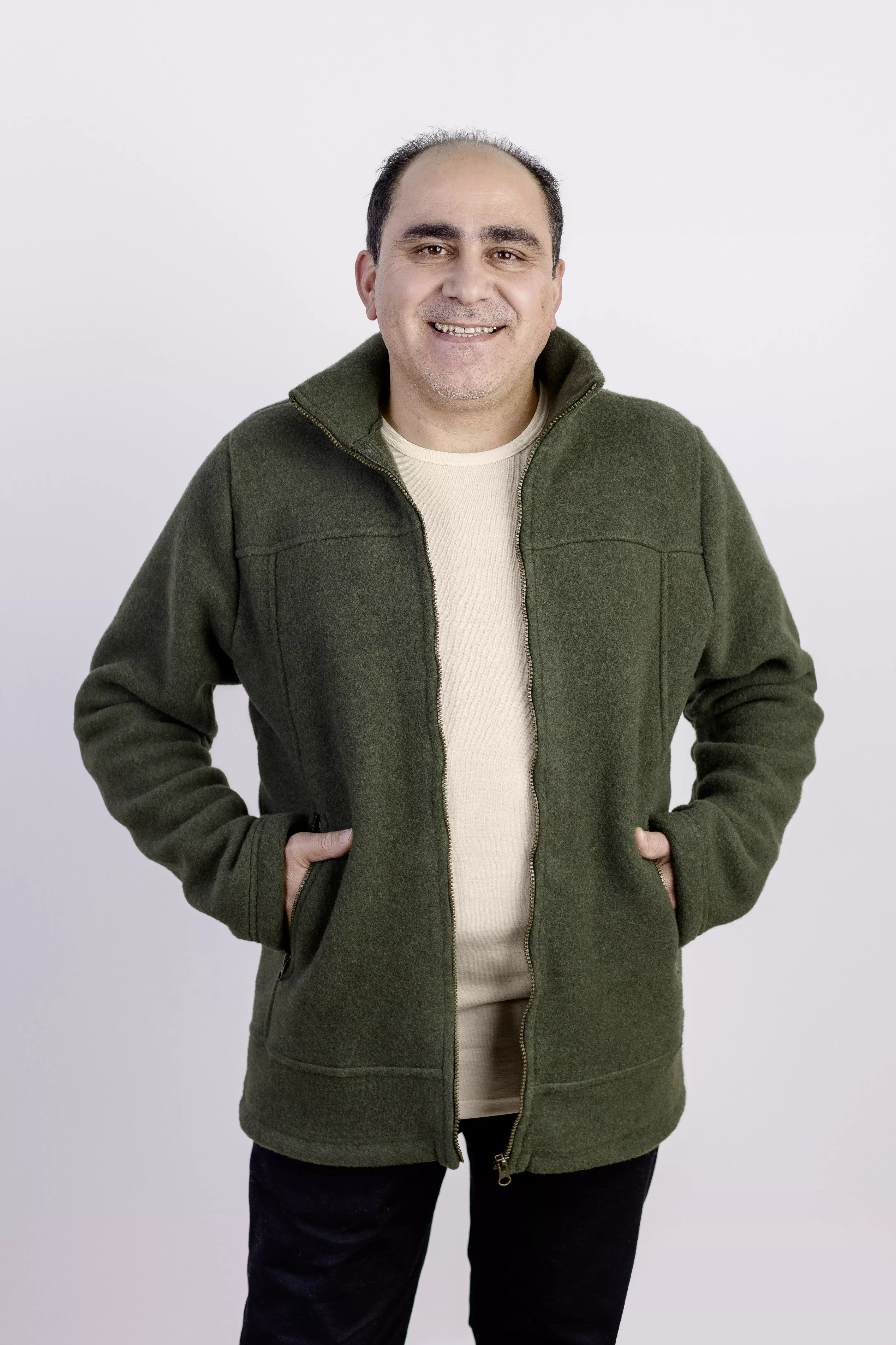 Jacke Herren aus Wollfleece, IVN BEST