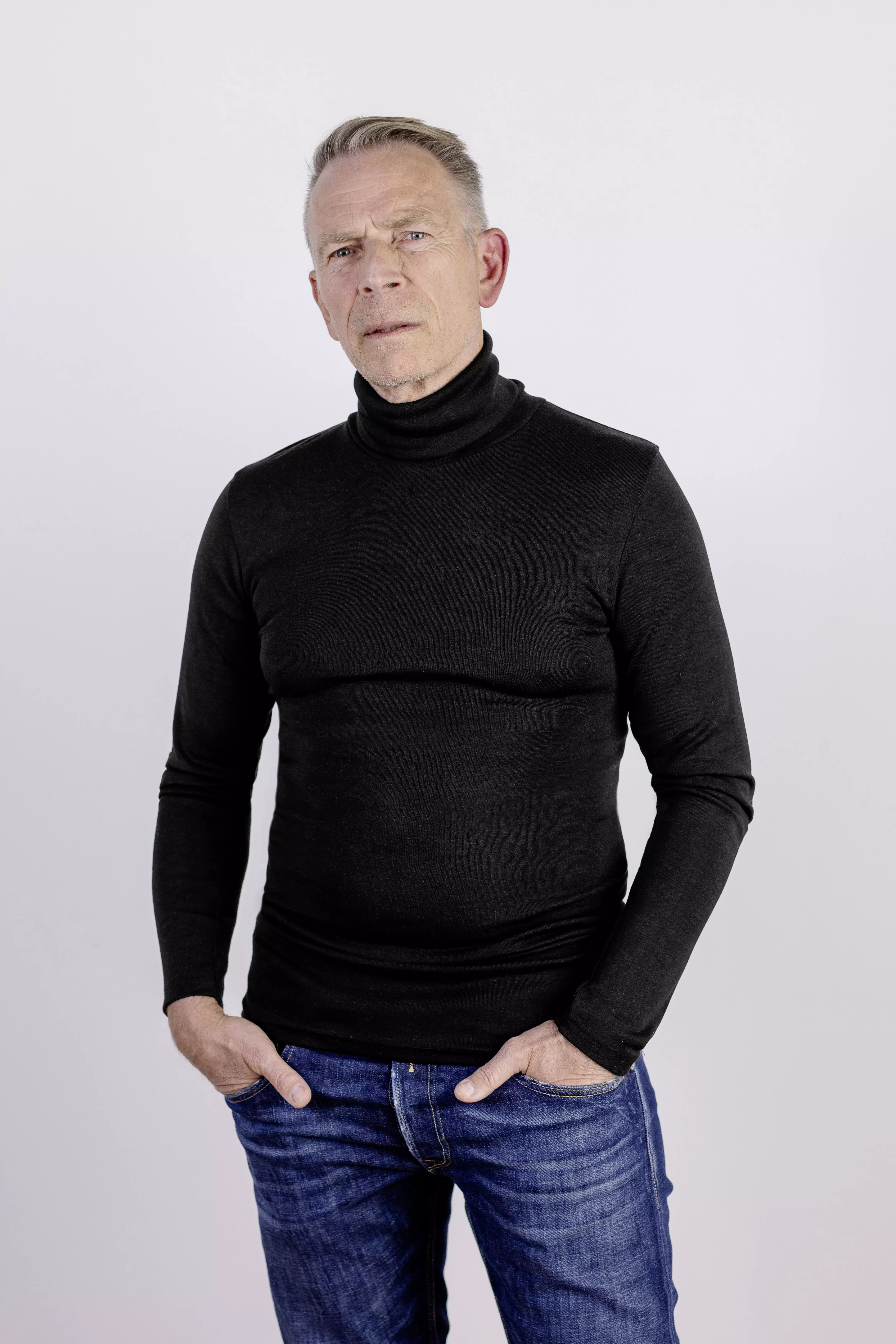Turtle neck men, GOTS