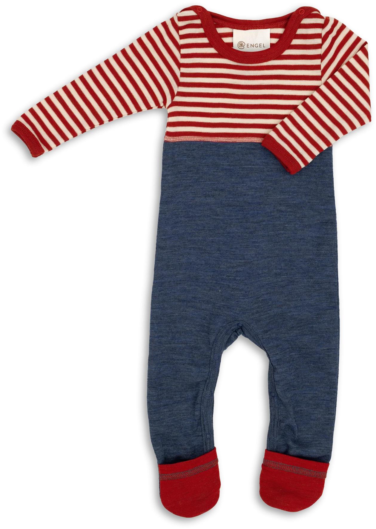 Baby-Overall mit Umschlägen an den Füßen, IVN BEST