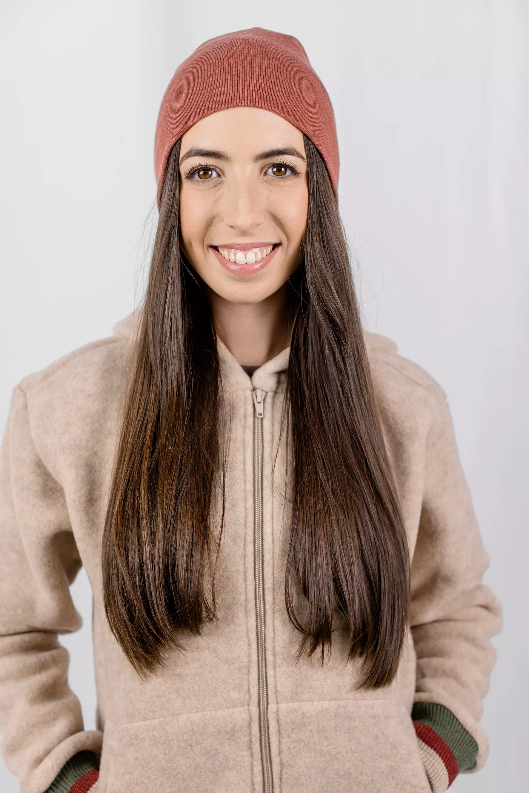 Merino wool & silk hat, GOTS