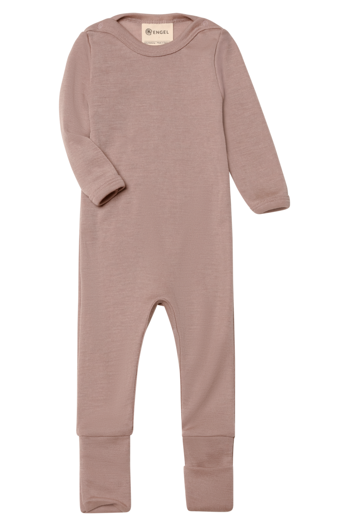Baby merino wool & silk romper, GOTS