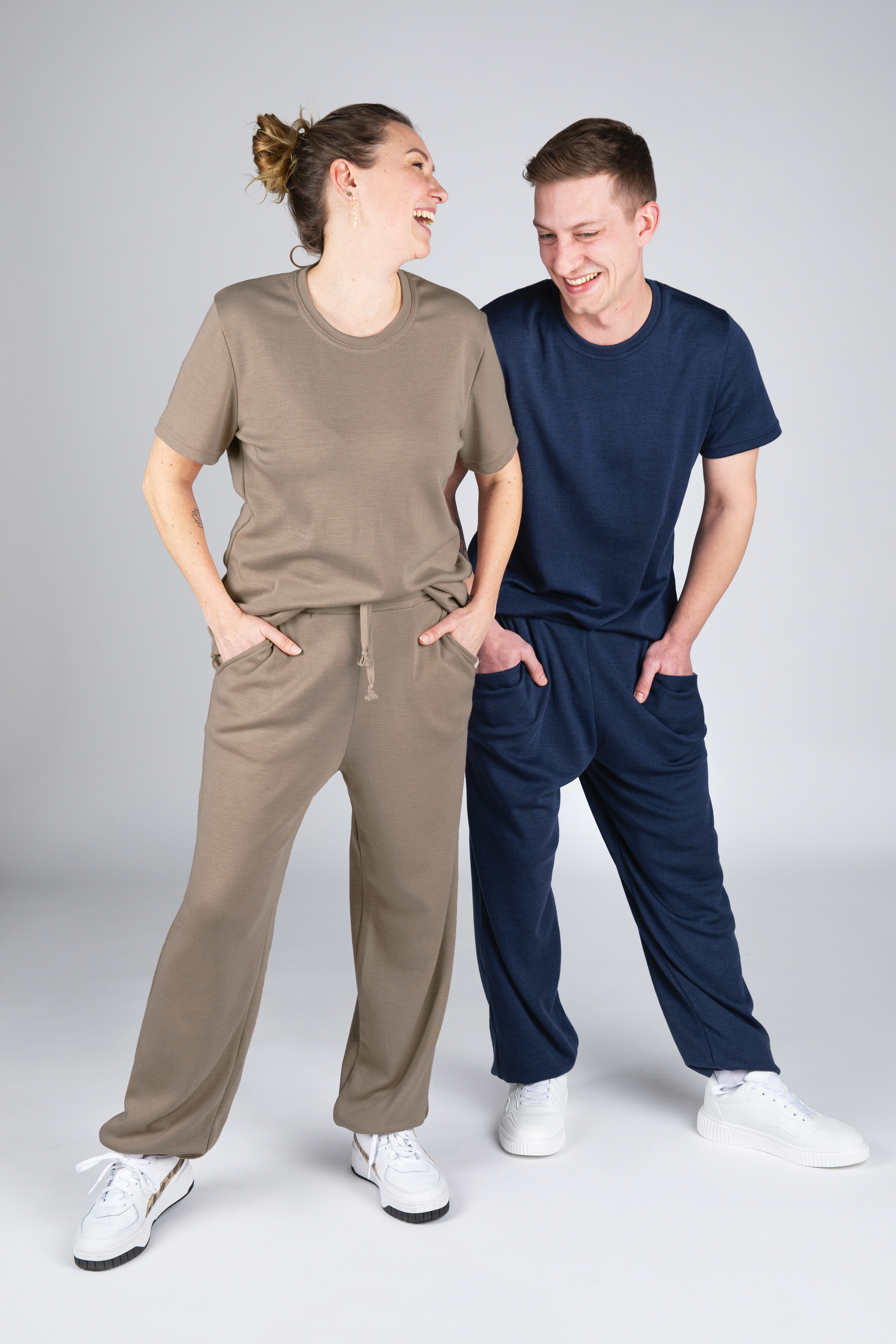 Jogginghose Unisex aus Merinowolle & Seide, GOTS