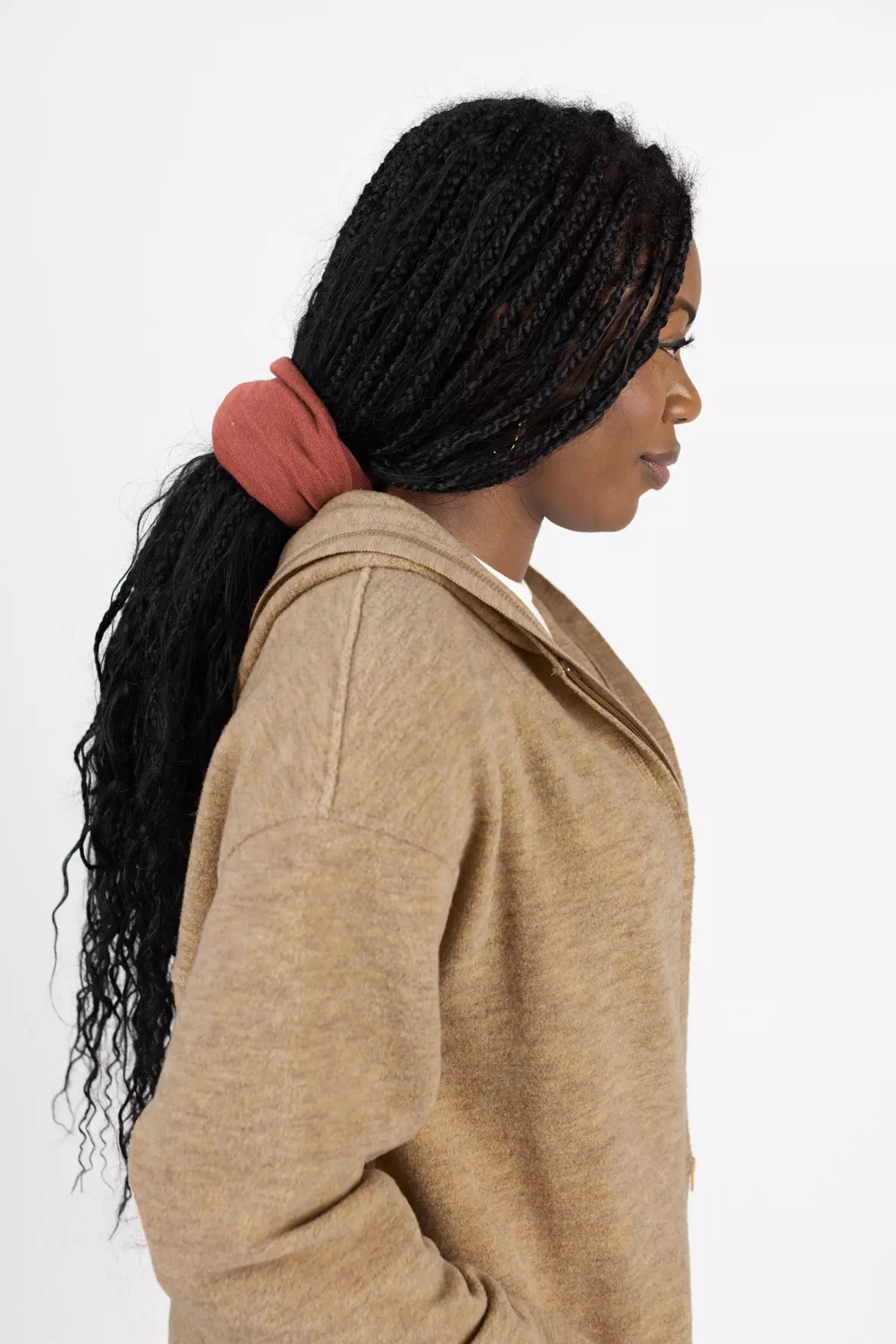 Merino wool & silk snood, GOTS