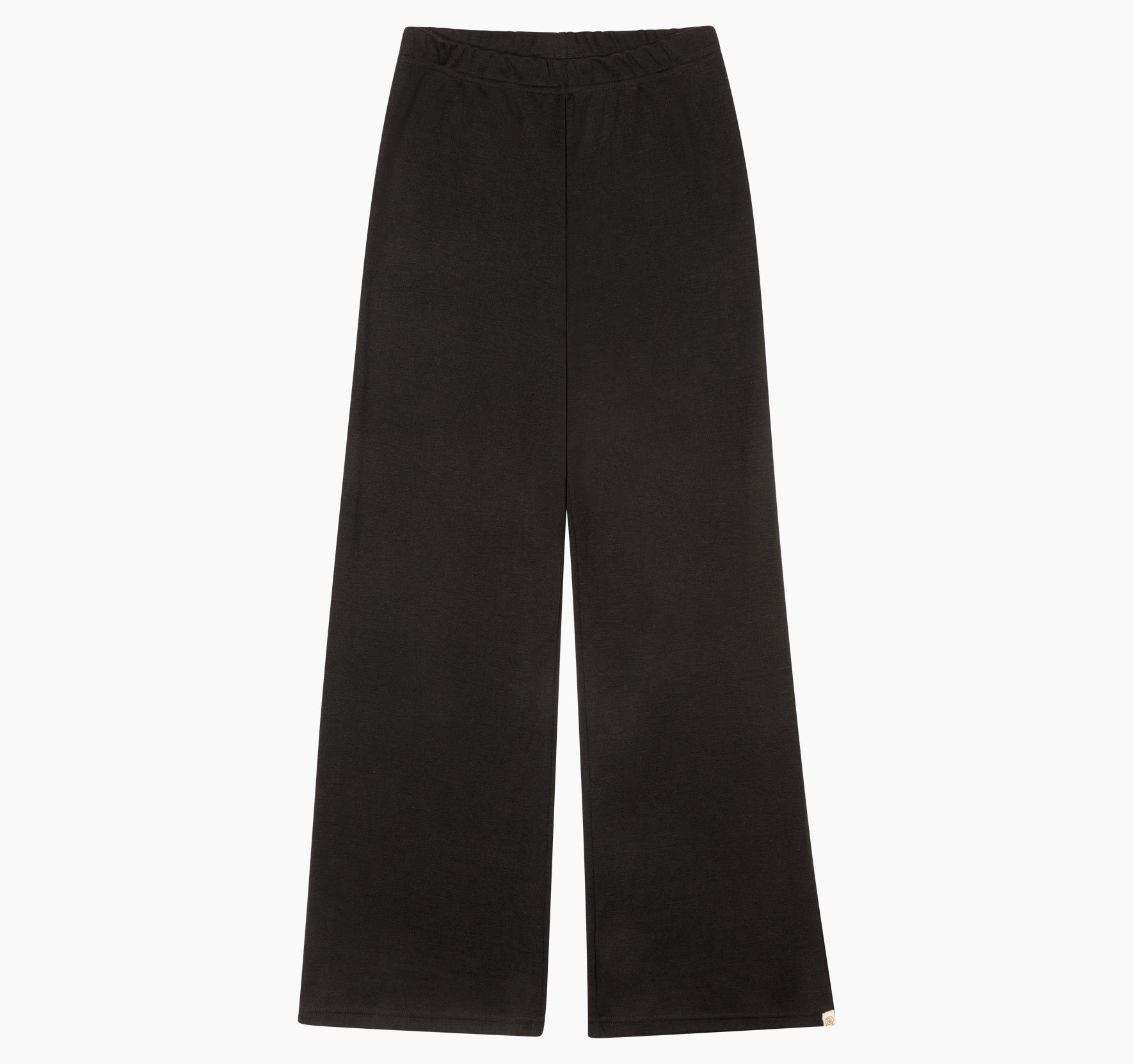 Women's merino wool & silk lounge trousers, GOTS