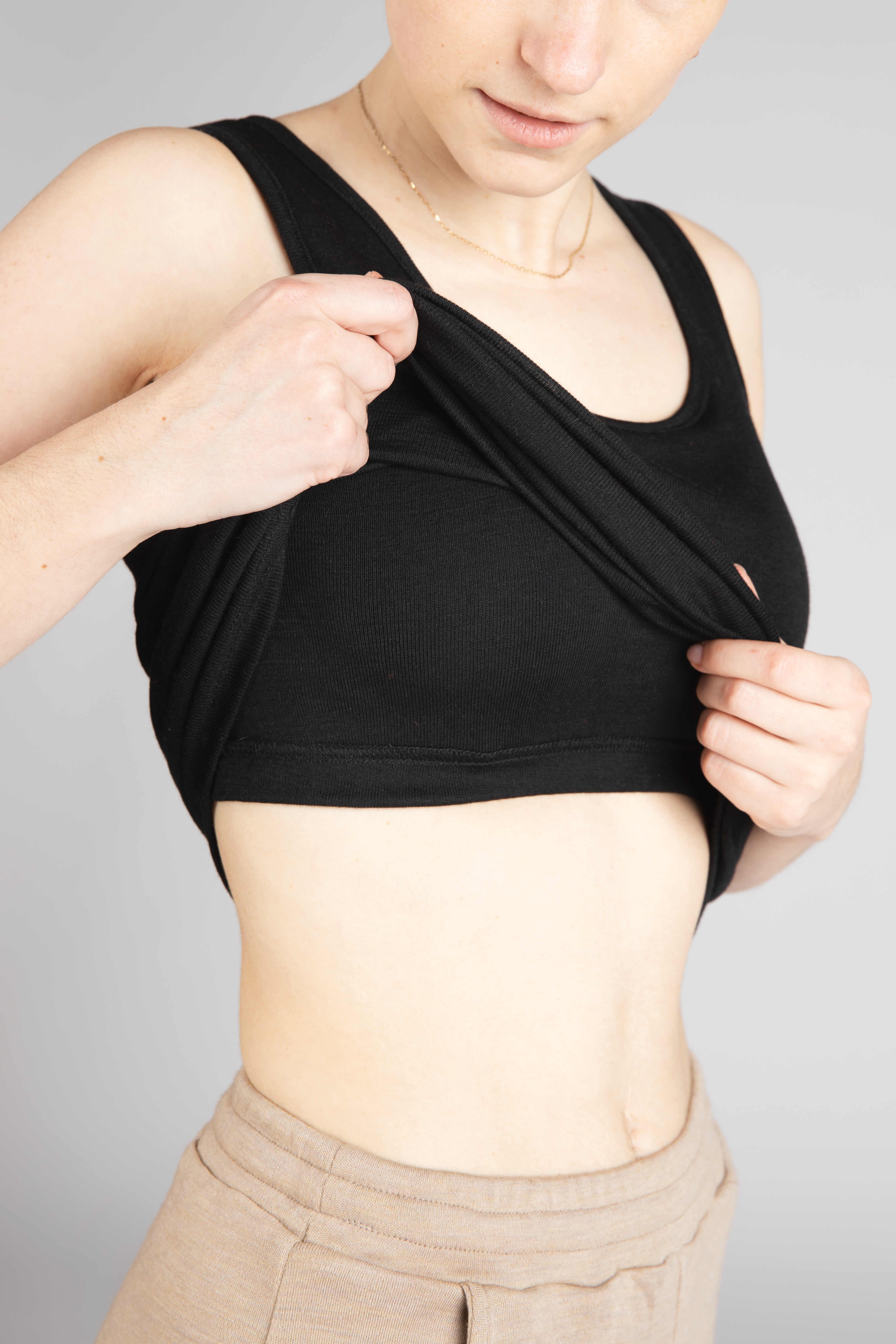 Bustier-Shirt Damen, GOTS